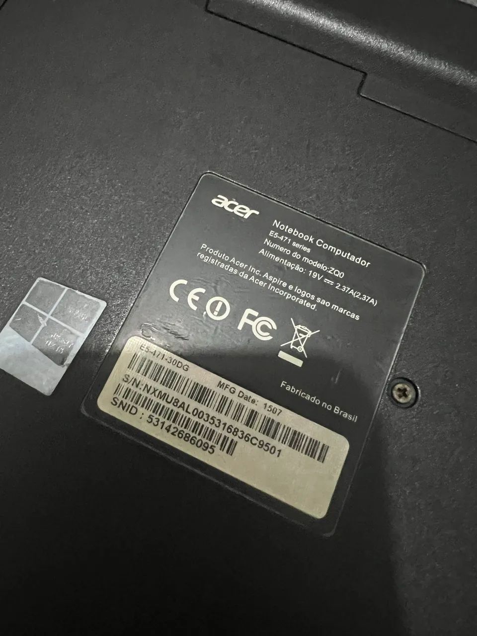 Notebook acer 