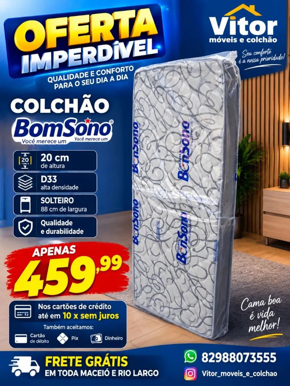 OFERTAS COLCHÃO ROBUST SOLTEIRÃO E SOLTEIRO  - Foto 2