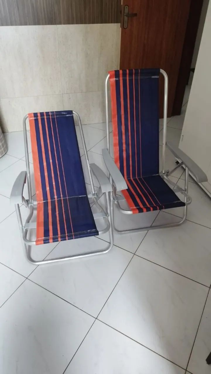 2 cadeiras de praia ( Alumínio ). - Foto 2
