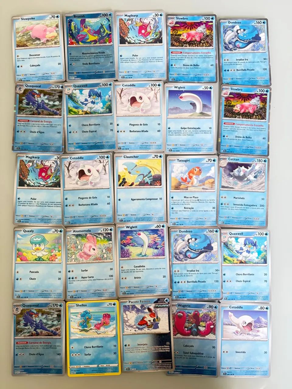 Cartas Pokémon - Comum *TIPO ÁGUA*