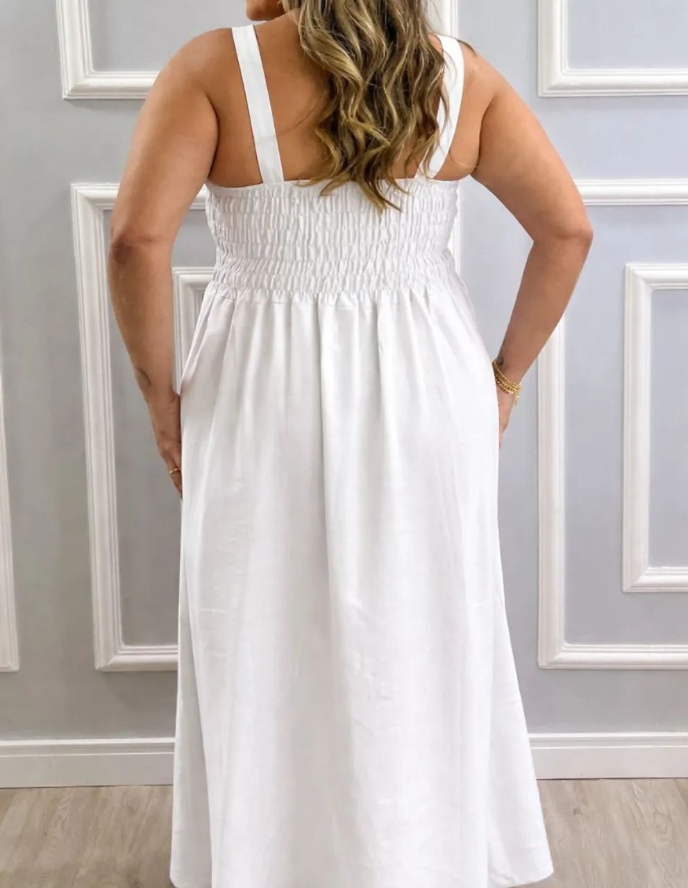 Vestido plus size branco  - Foto 2