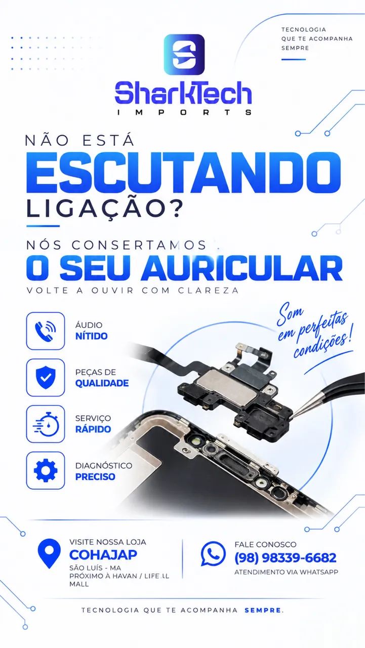 Está em ligação e não escuta nada? 