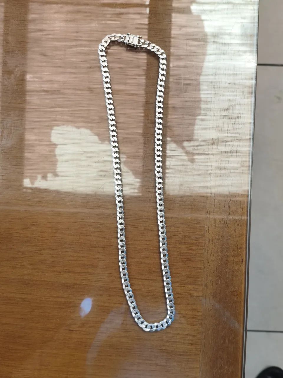 Vendo colar de prata masculina original 925