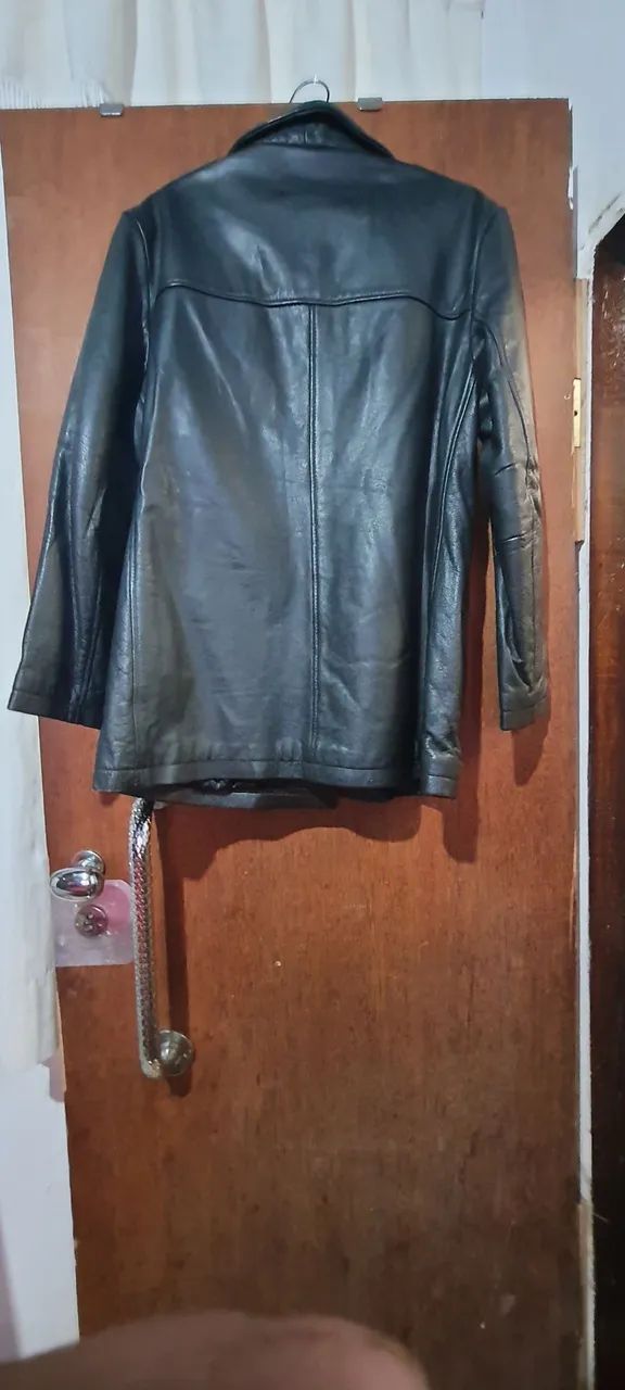 Jaqueta masculina de couro legítimo  - Foto 2