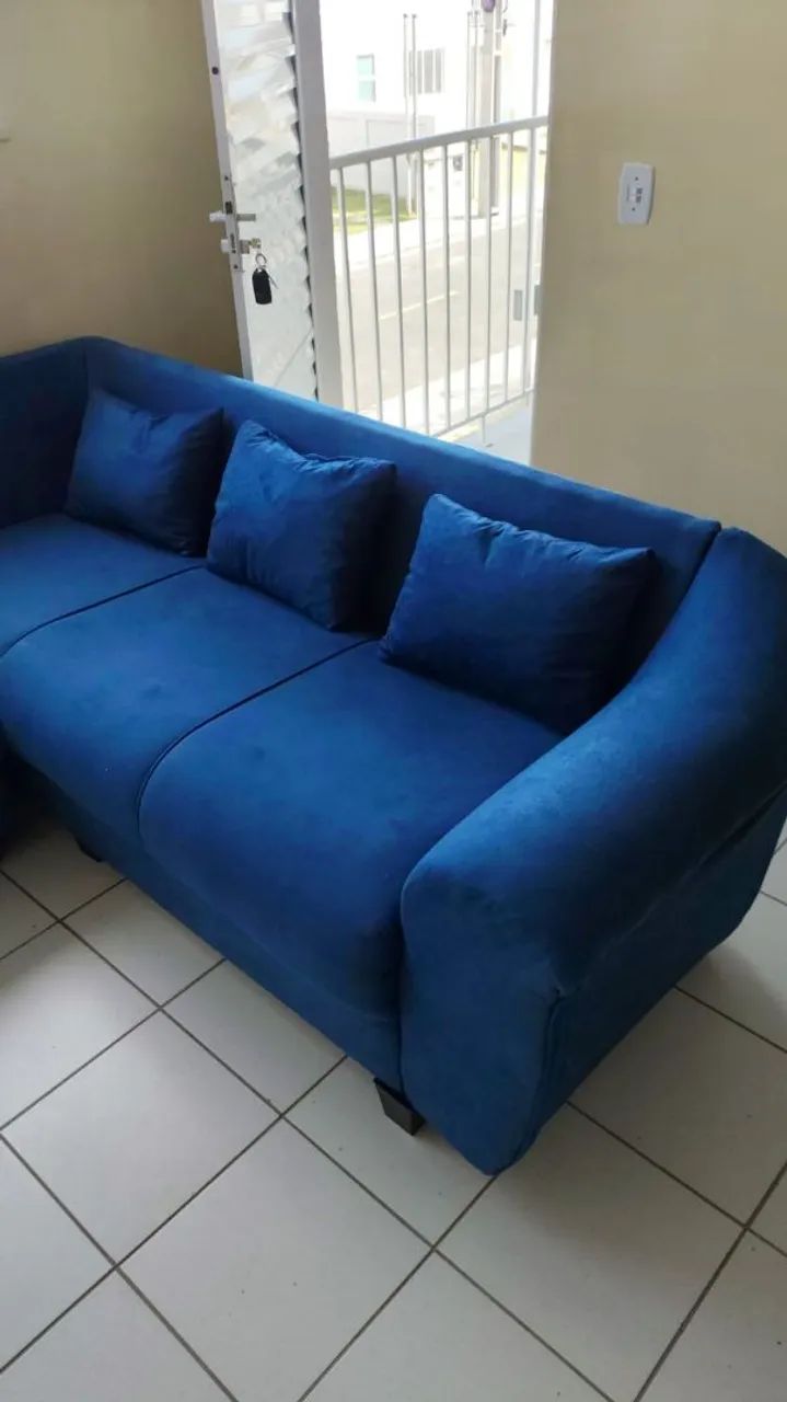Vendo Sofá de Canto, 5 lugares. Contatos * / * - Foto 2