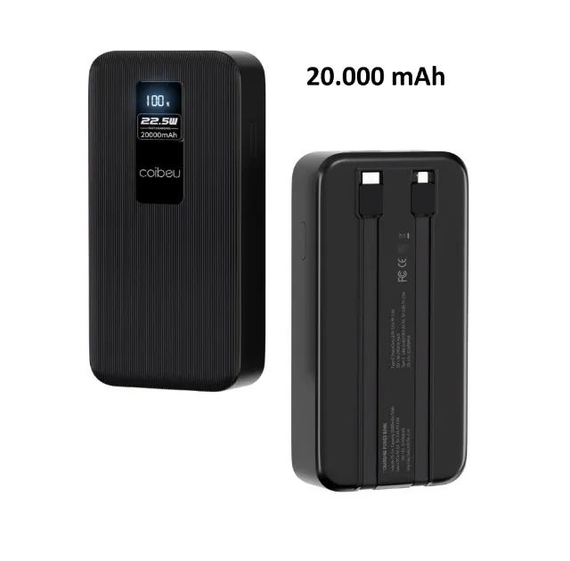 Power Bank Portatil Coibeu 20000mah Lightning E Tipo-c 22.5w