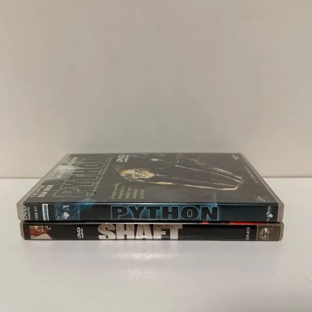 Lote com 2 DVDs Usados - Python e Shaft - Foto 4