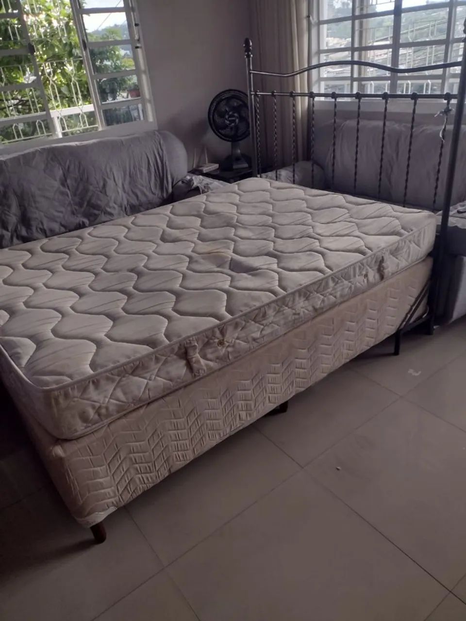 Cama box casal completa 