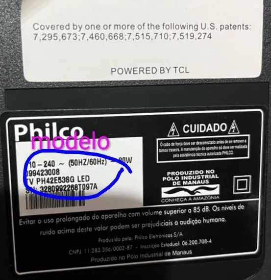 TV Philco 42 polegadas para retirada de peças  - Foto 3