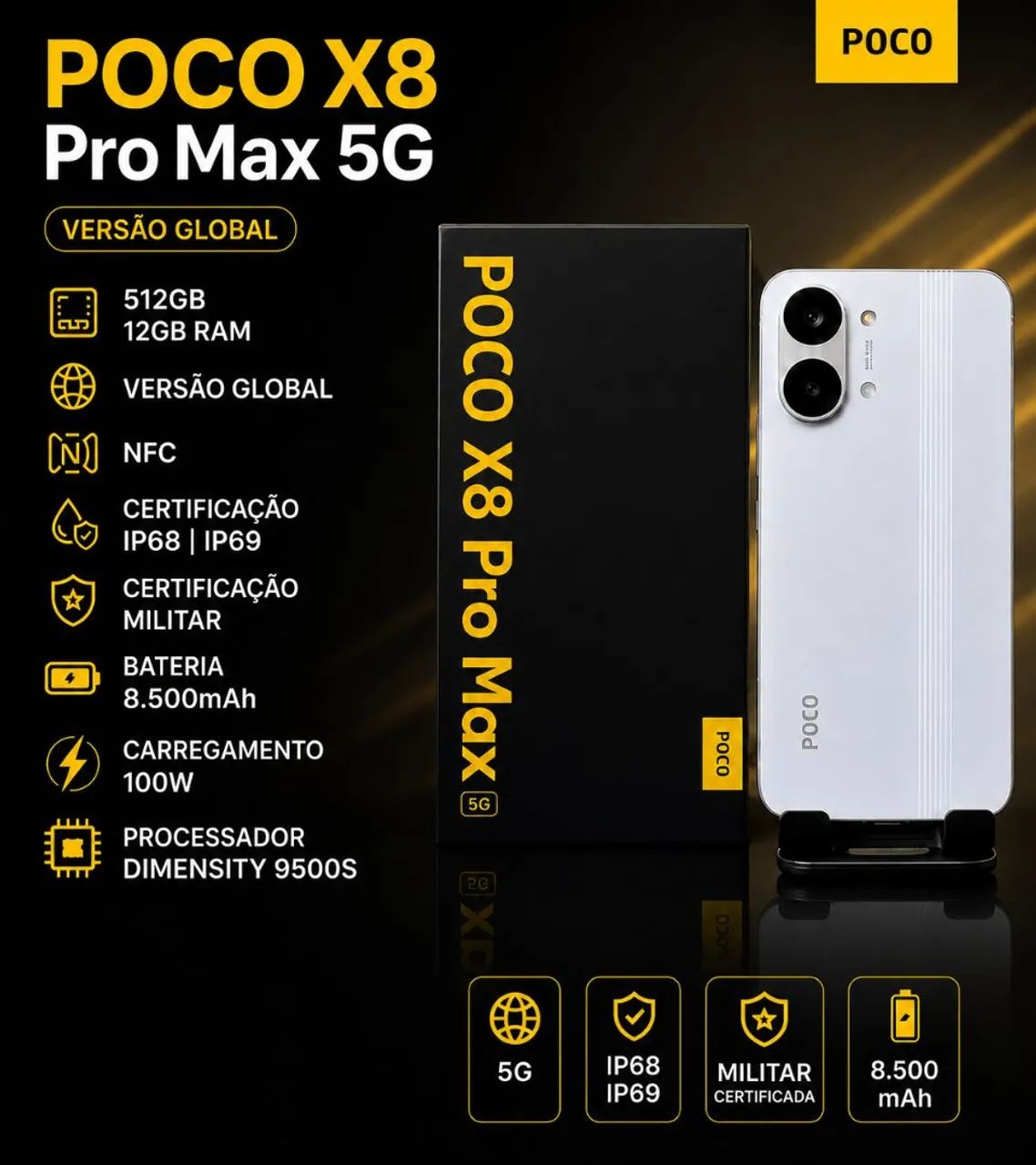 Poco X8 Pro Max 512gb 12ram, Global.