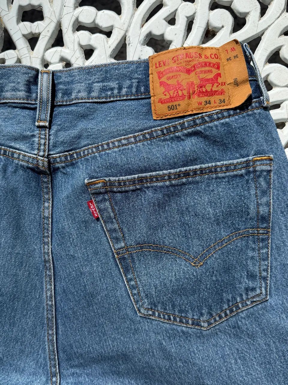Calça Jeans Levi?s Reta 44 - Azul - Foto 4