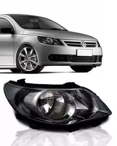Farol Mascara Negra Foco Duplo Gol Saveiro Voyag G5 Esquerdo