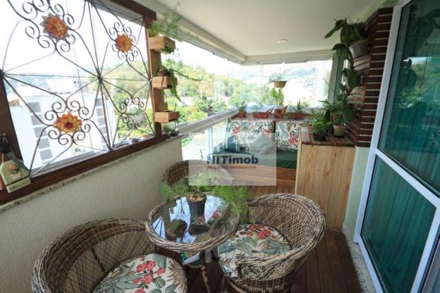Excelente apartamento 3 quartos, frente, andar alto, parcialmente mobiliado, lazer complet - Foto 5