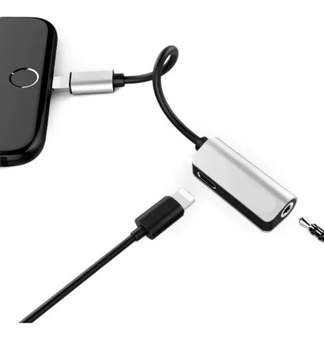 Adaptador De iPhone Fone Musica e Carregamento Simultâneo - 259 - Foto 4