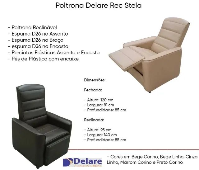 Poltrona do papai em linho ou corino Promocao