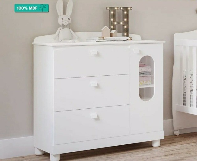 Comoda com Porta Fofura 100% MDF (Nova)