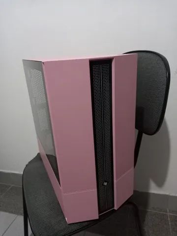 Gabinete Gamer Pichau Carrier II Lateral Vidro Temp RGB Rosa, PG-CR02-PKRGB