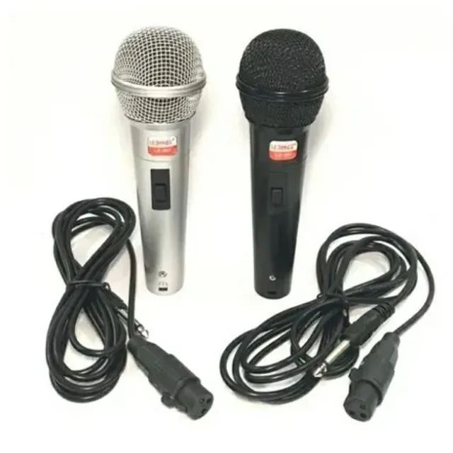 Kit com 2 microfone profissional com fio dinâmico - Foto 4