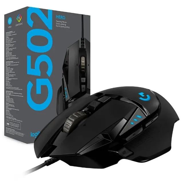 Mouse Gamer G502 HERO RGB, Ajustes de Peso, 11 Botões | Logitech | Envio Expresso!