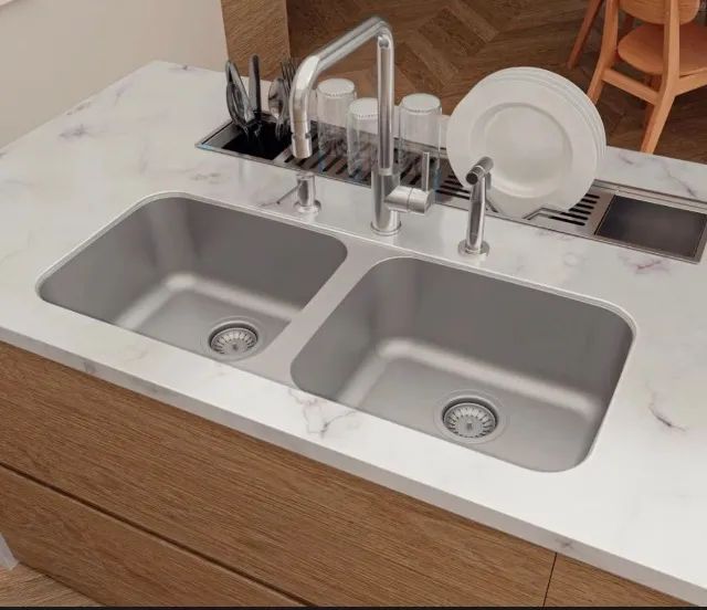 Cuba Dupla Tramontina Aço Inox 89x39 - Foto 2