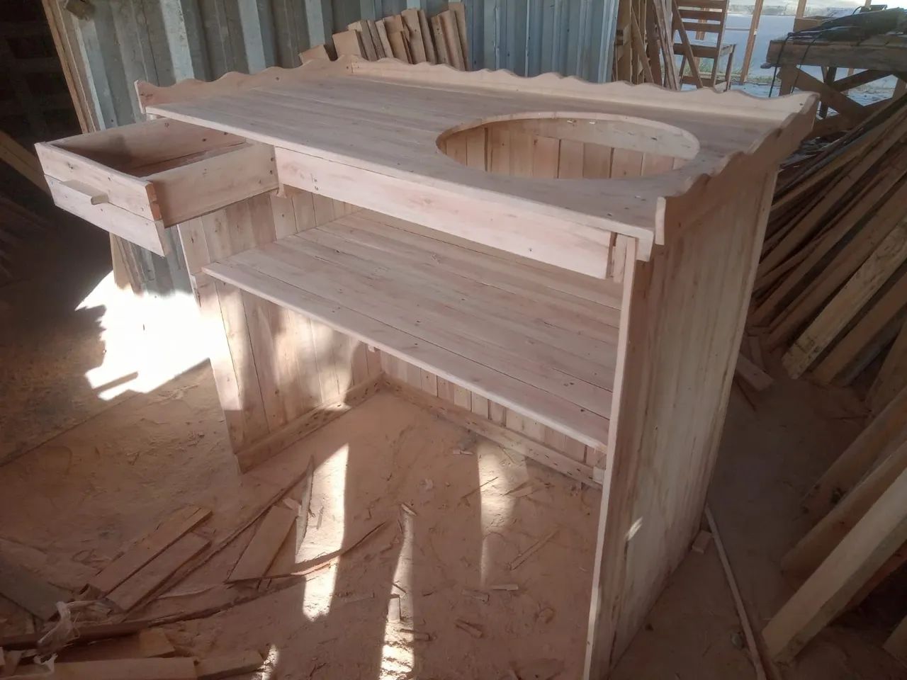 Balcão de pallet desmontável  - Foto 2