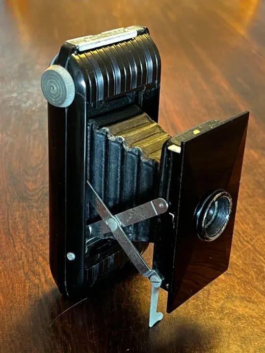 Camera fotografica Kodak Jiffy VP 1932 analogica de filme - Foto 4