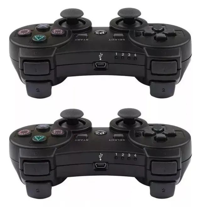 Kit 2 Controles Para Playstation 3 Ps3 Sem Fio - Foto 2