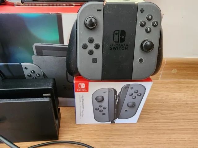 Par Controle Joycon Nintendo Switch Cinza
