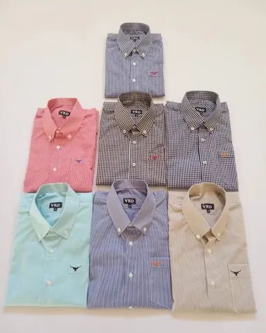 Camisa social masculina xadrez 