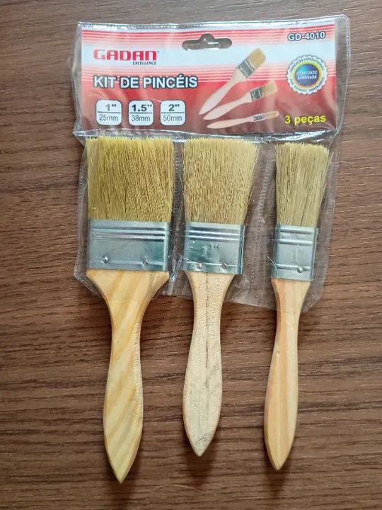 KIT PINCEL COM 3 PEÇAS - GADAN  - Foto 2