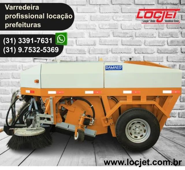 Varredeira industrial - Varrição de rua e grandes áreas