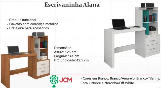 Escrivaninha Alana 1,41 - Foto 2