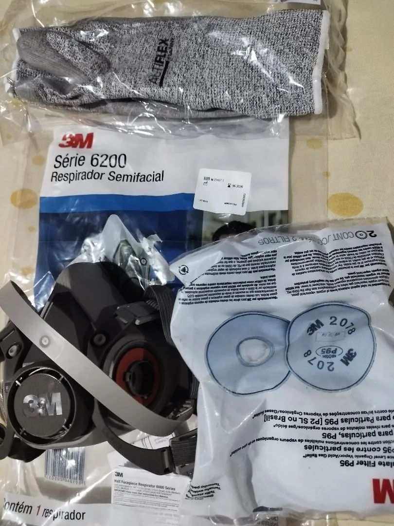 Máscara Respiratória 3M Série 6200 - Semifacial - Nova