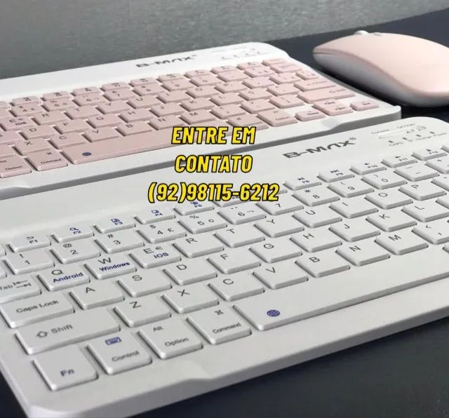Teclado e Mouse Sem Fio Bluetooth Combo Completo? - Entregas 9h as 22h - Foto 3