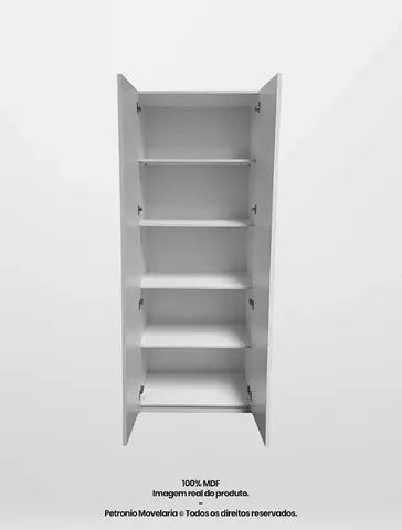 armario dispensa 80cm duas portas e prateleiras   - Foto 3