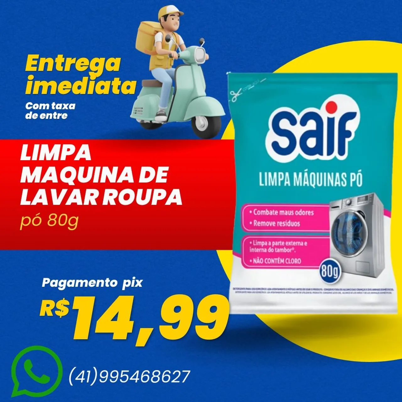 Limpa maquina de lavar roupa