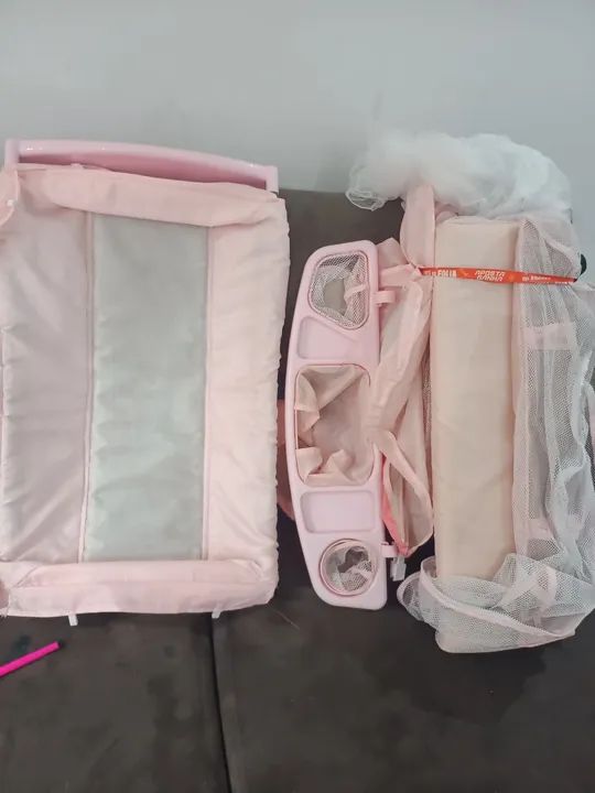 Berço Portátil Burigotto rosa. PRA VENDER LOGO! - Foto 6