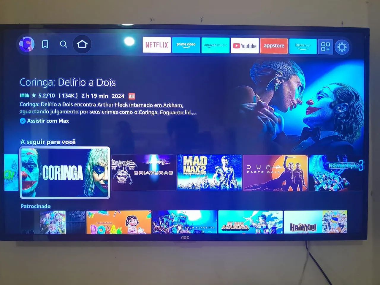 TV AOC  LED 43 polegadas  - Foto 3