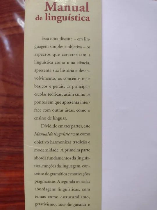 Manual de Linguística - Editora Contexto - Foto 3
