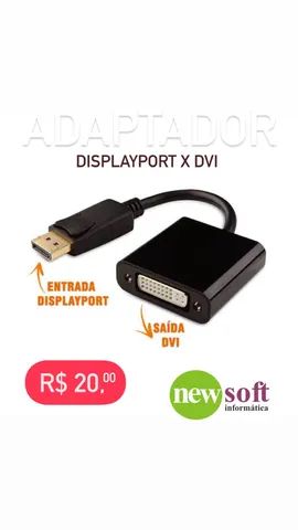 Adaptador Displayport x DVI - Foto 2