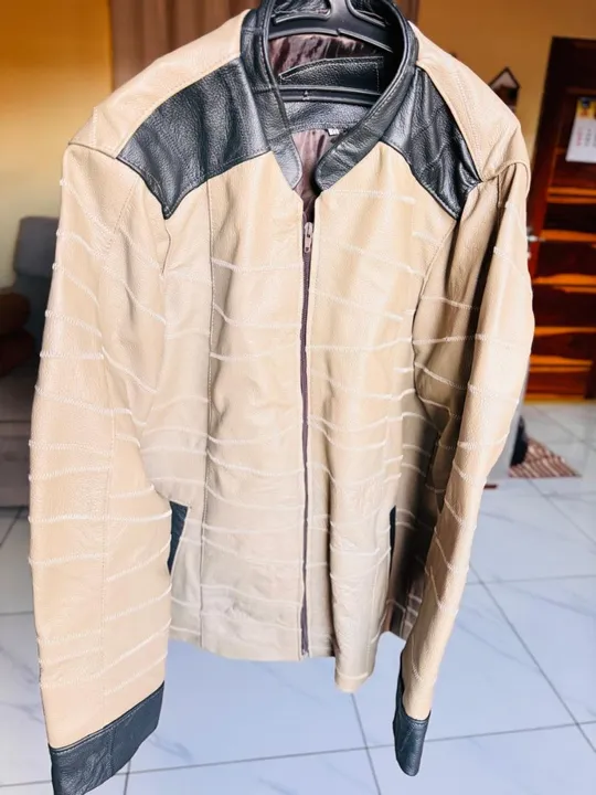 Jaqueta de couro masculina