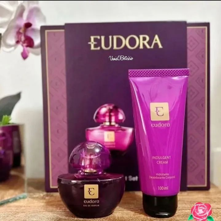 Kit Eudora Indulgent - Creme Hidratante Desodorante Corporal + Eau de Parfum