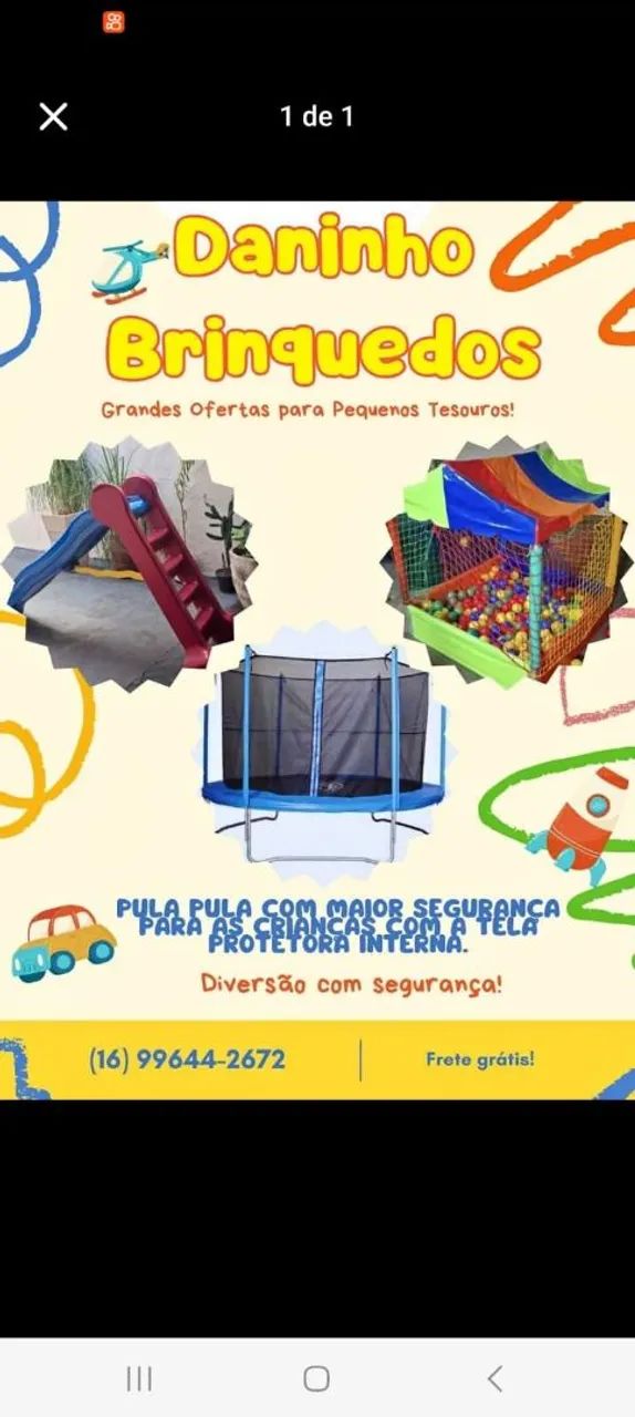 Aluguel de brinquedos 