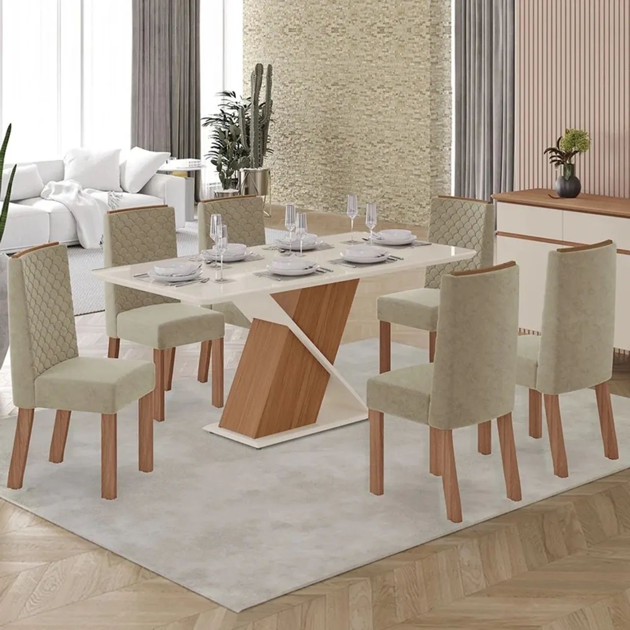 Mesa de Jantar Moderna com Design Exclusivo - Foto 3