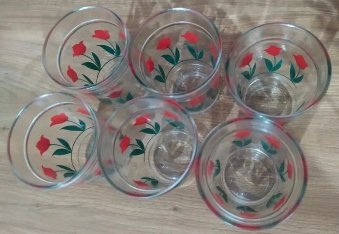 Conjunto 6 copos estampados florais - Foto 3