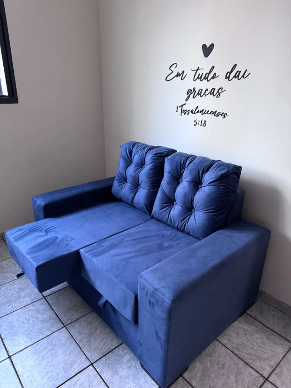 Sofá Com 02 Assentos Retrátil , Novo Promoção 