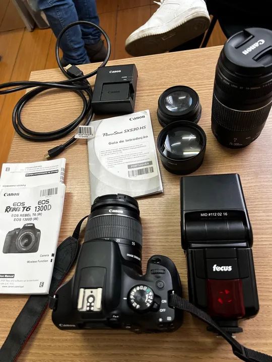 Câmera Canon EOS Rebel T6 - 18-55mm - Foto 3