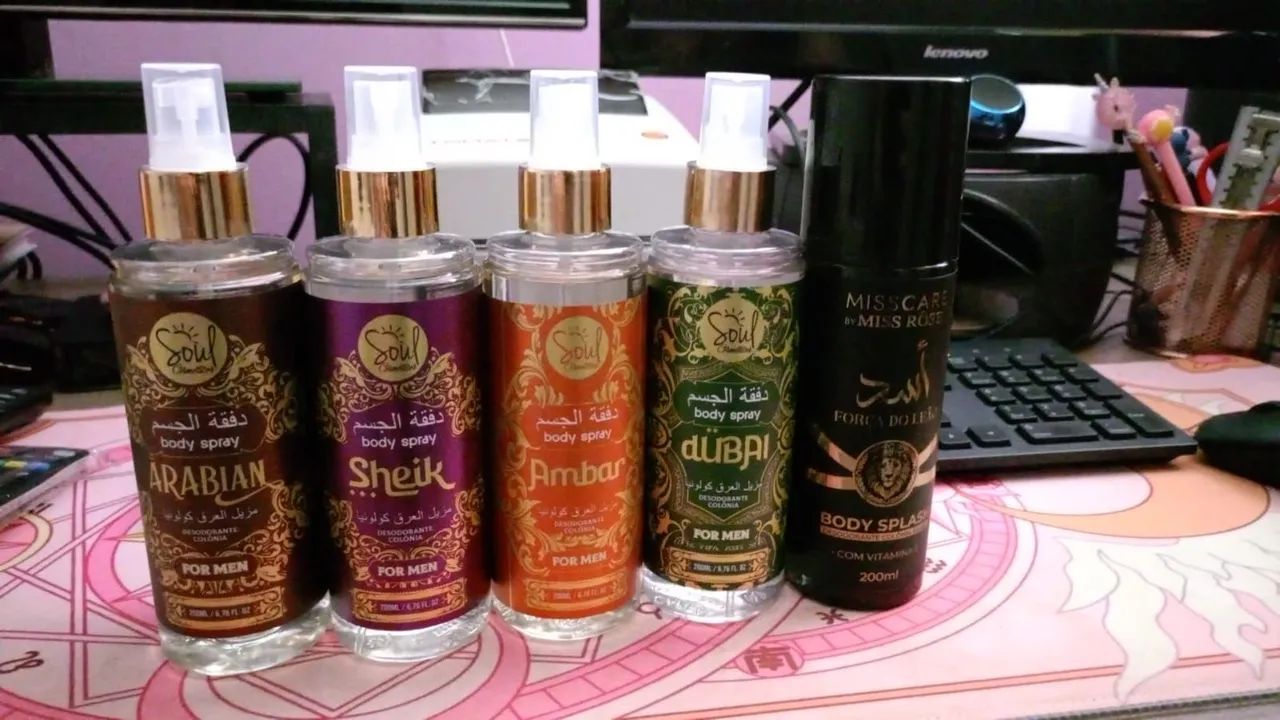 Bodysplash Árabe Masculino Soul /Miss Care- 4 Fragrâncias