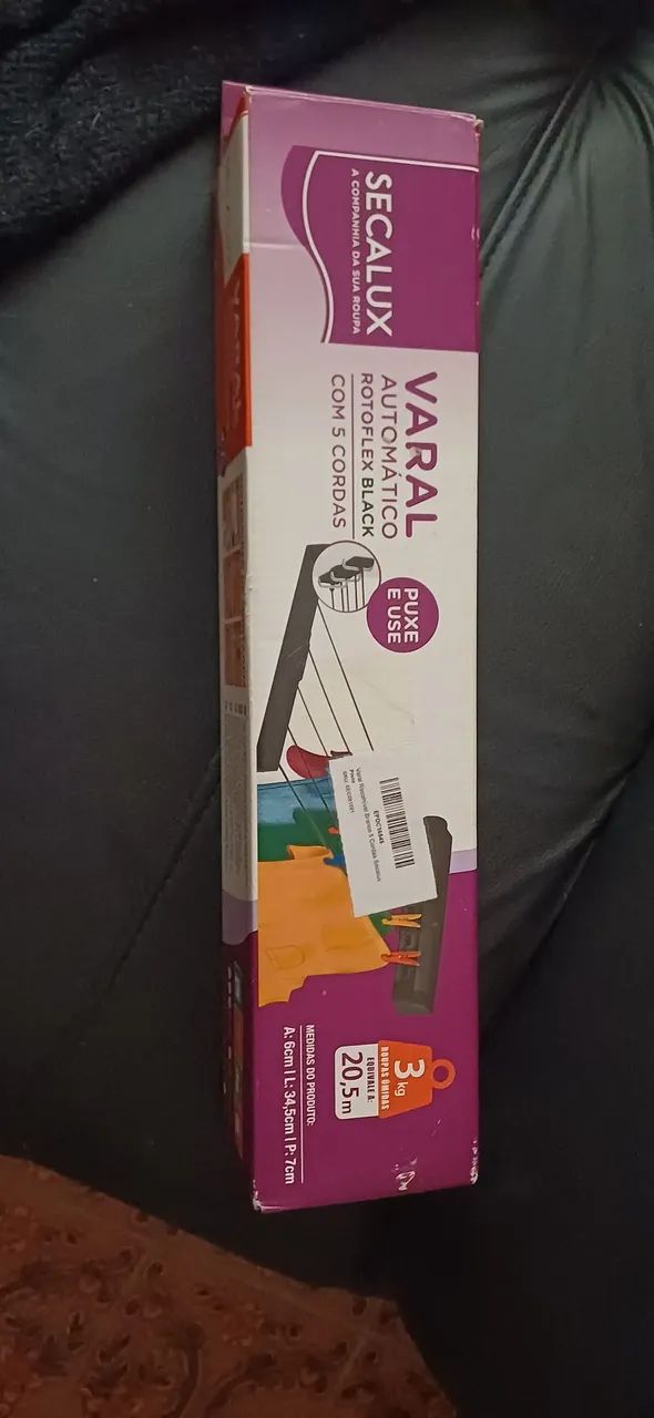 Varal de parede automático rotoflex 5 cordas secalux