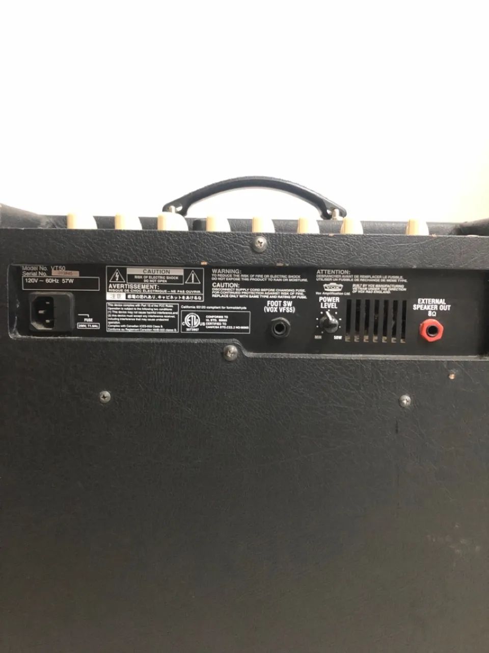 Amplificador de guitarra Vox Valvetronix VT50 - Foto 3